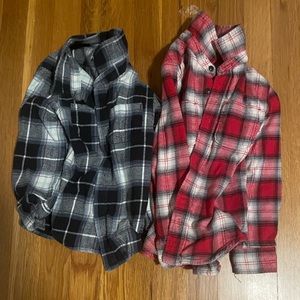 2 5T flannel shirts